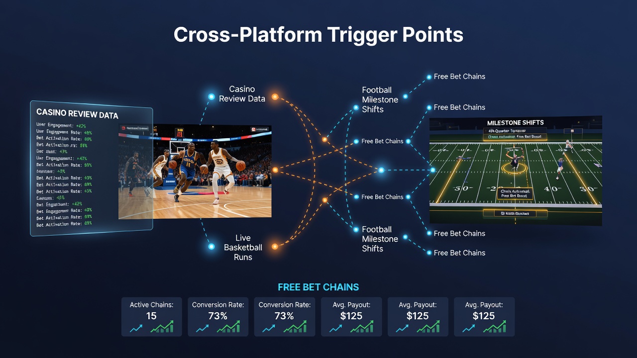 Visualisierung plattformübergreifender Triggerpunkte mit Casino-Bewertungsdaten in mobilen Wett-Apps während Live-Sportevents
