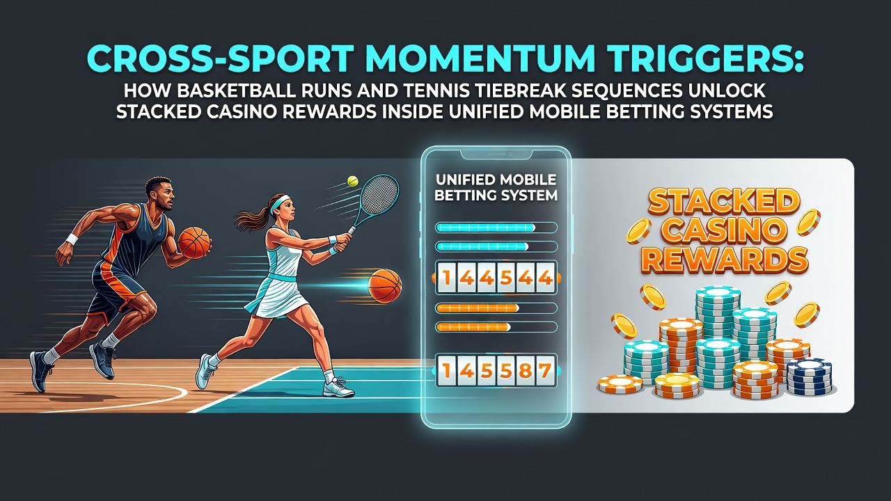 Mobile Wett-App zeigt Basketball-Lauf und Tennis-Tiebreak mit aktivierten Casino-Boni