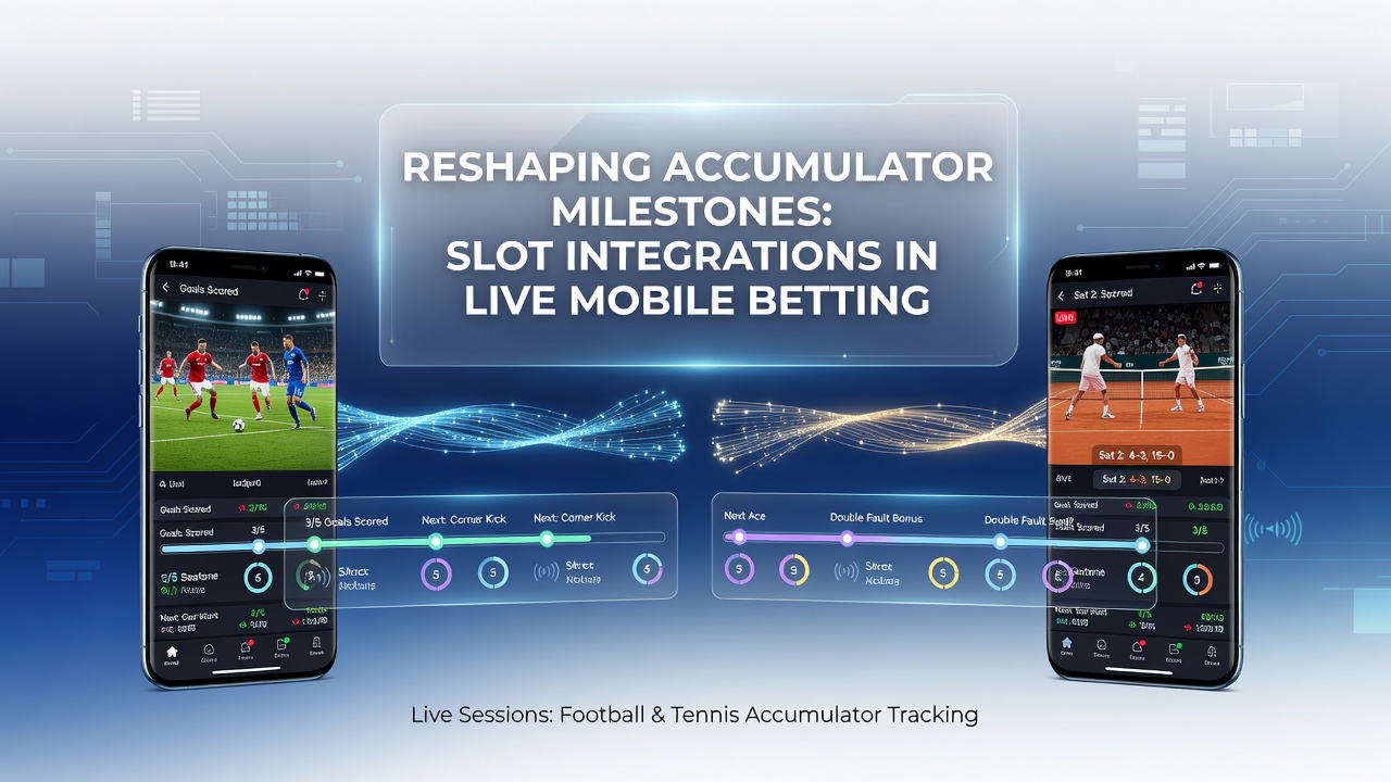 Mobile App zeigt integrierte Slot- und Akkumulator-Meilensteine während einer Live-Fußballwette