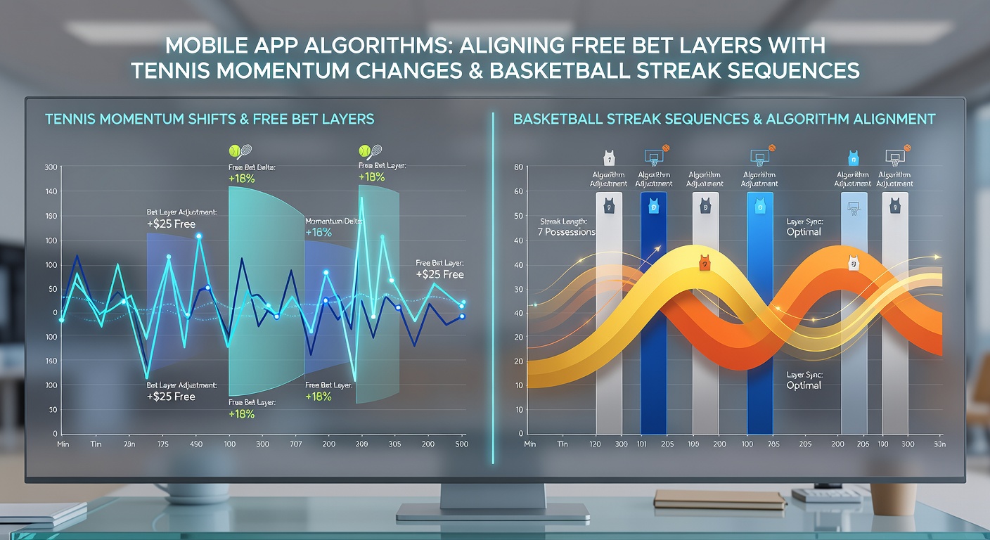 Mobile App Algorithmus Visualisierung für Tennis und Basketball Wetten